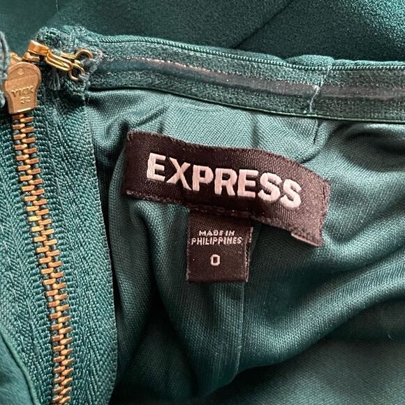 Express strapless jumpsuit in green size 0 - Picture 9 of 12
